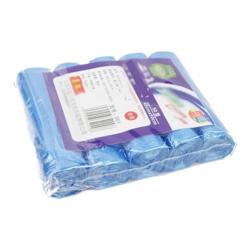 5 Rolls 100Pcs Household Disposable Trash Pouch Kitchen Storage Garbage Bags Cleaning Waste Bag Plastic Bag bolsas de basura
