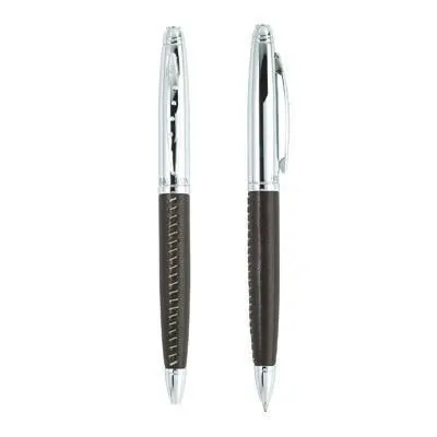 Balmain Pen, Key Holder and Wallet Set - Brown