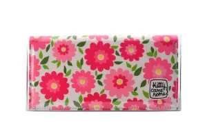 Bi-fold Plus - Retro pink floral