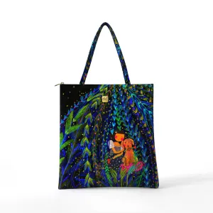 Bibsisita Tote Bag Velvet- A Night with the Fireflies
