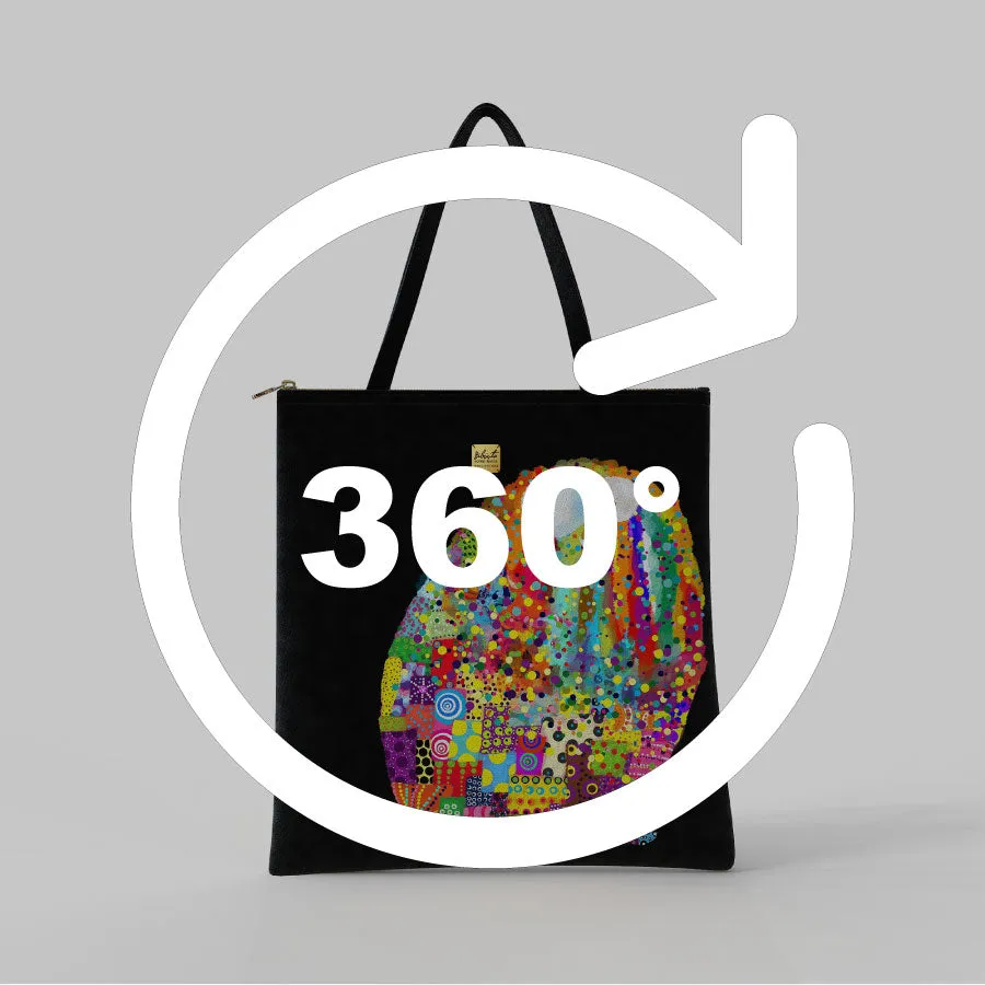 Bibsisita Tote Bag Velvet- Dotted Monster