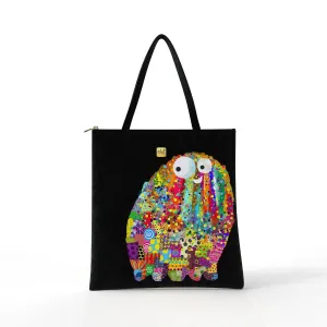 Bibsisita Tote Bag Velvet- Dotted Monster
