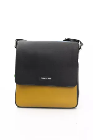 Cerruti 1881 Yellow Leather Men Messenger Men's Bag