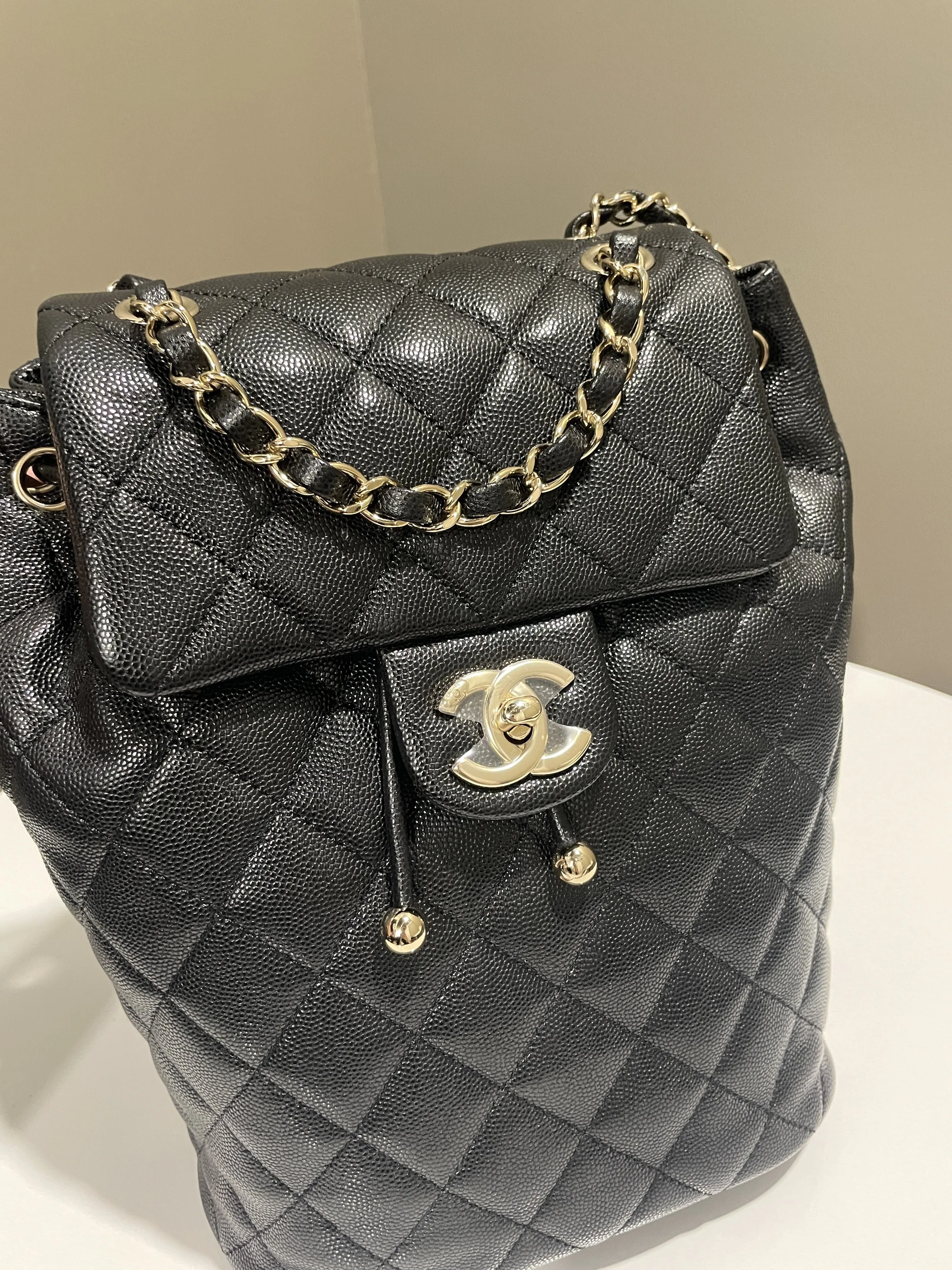 Chanel Urban Spirit Backpack Black Caviar