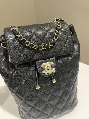 Chanel Urban Spirit Backpack Black Caviar