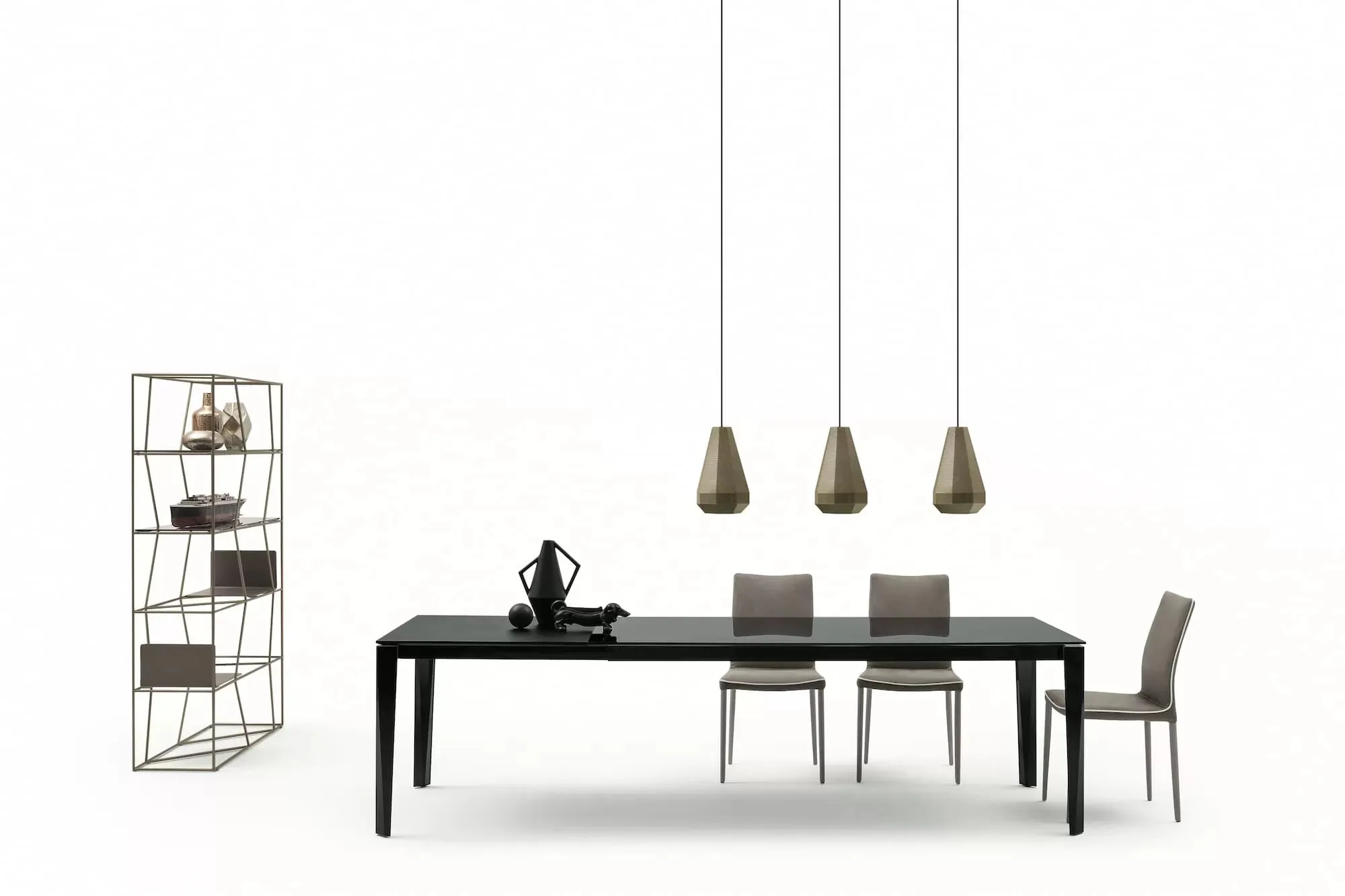 Chef Extendable Crystal/Melamine Table