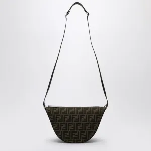 Fendi Melon Small Bag In Brown Ff Jacquard Men