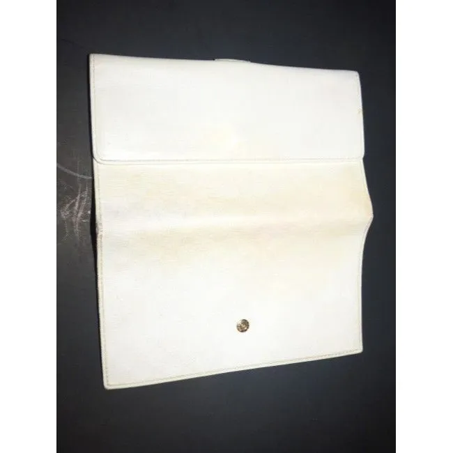 Gucci White Micro G Print Guccissima Wallet