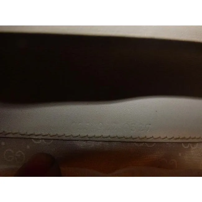 Gucci White Micro G Print Guccissima Wallet