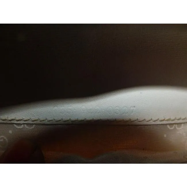 Gucci White Micro G Print Guccissima Wallet