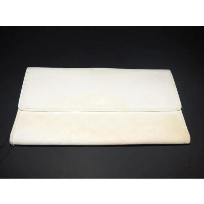 Gucci White Micro G Print Guccissima Wallet