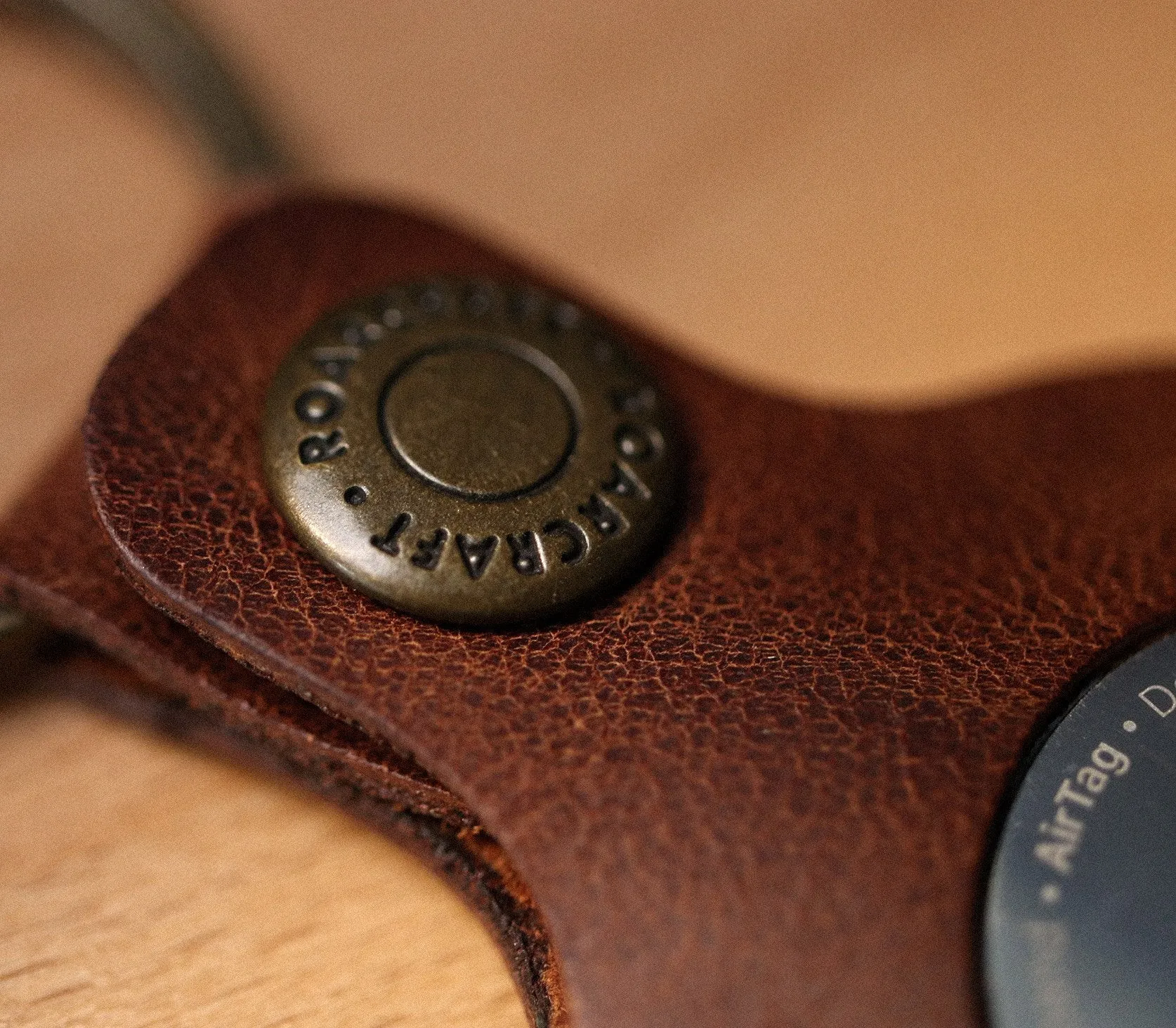 Leather Airtag Case - Key Ring