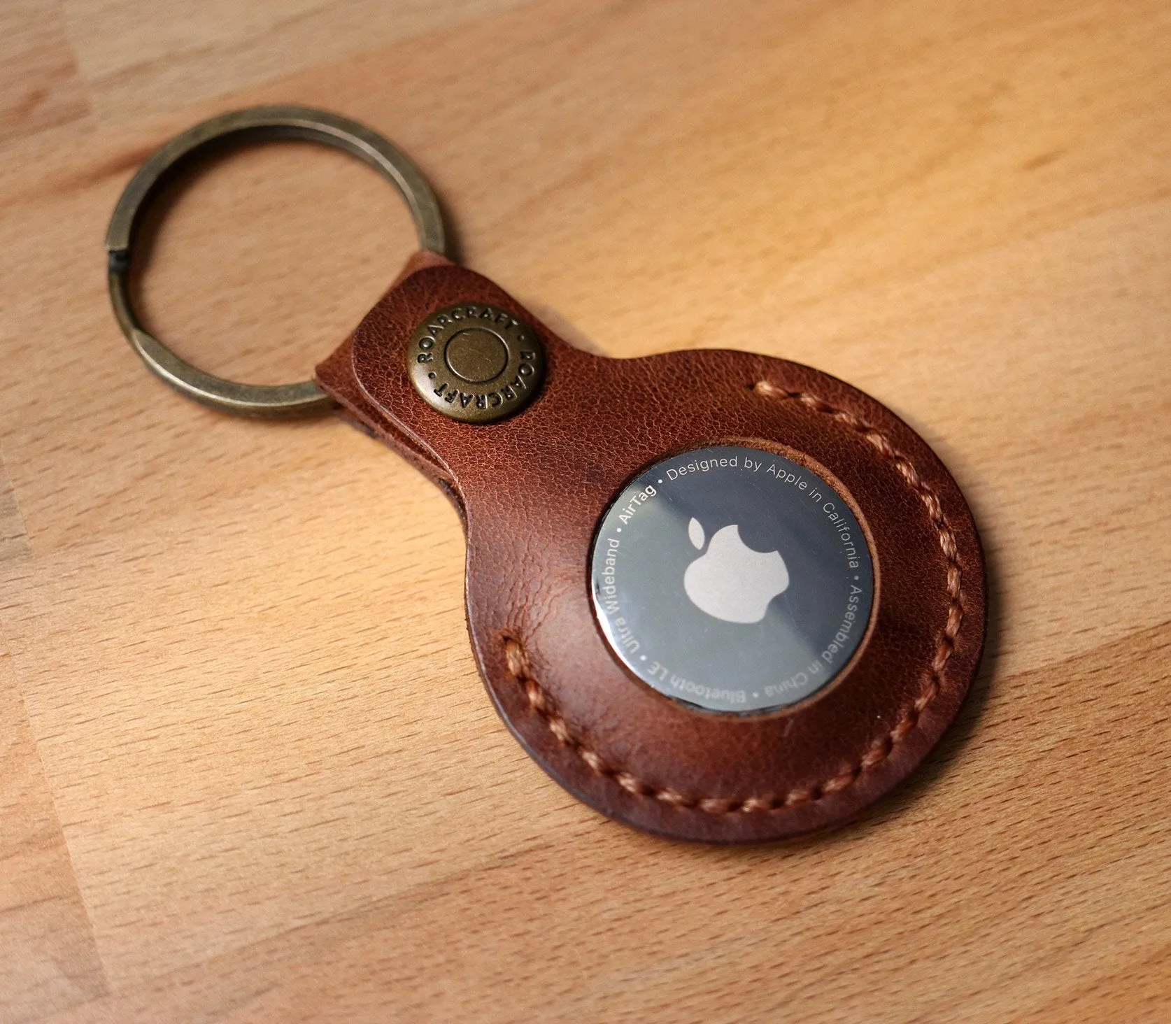 Leather Airtag Case - Key Ring