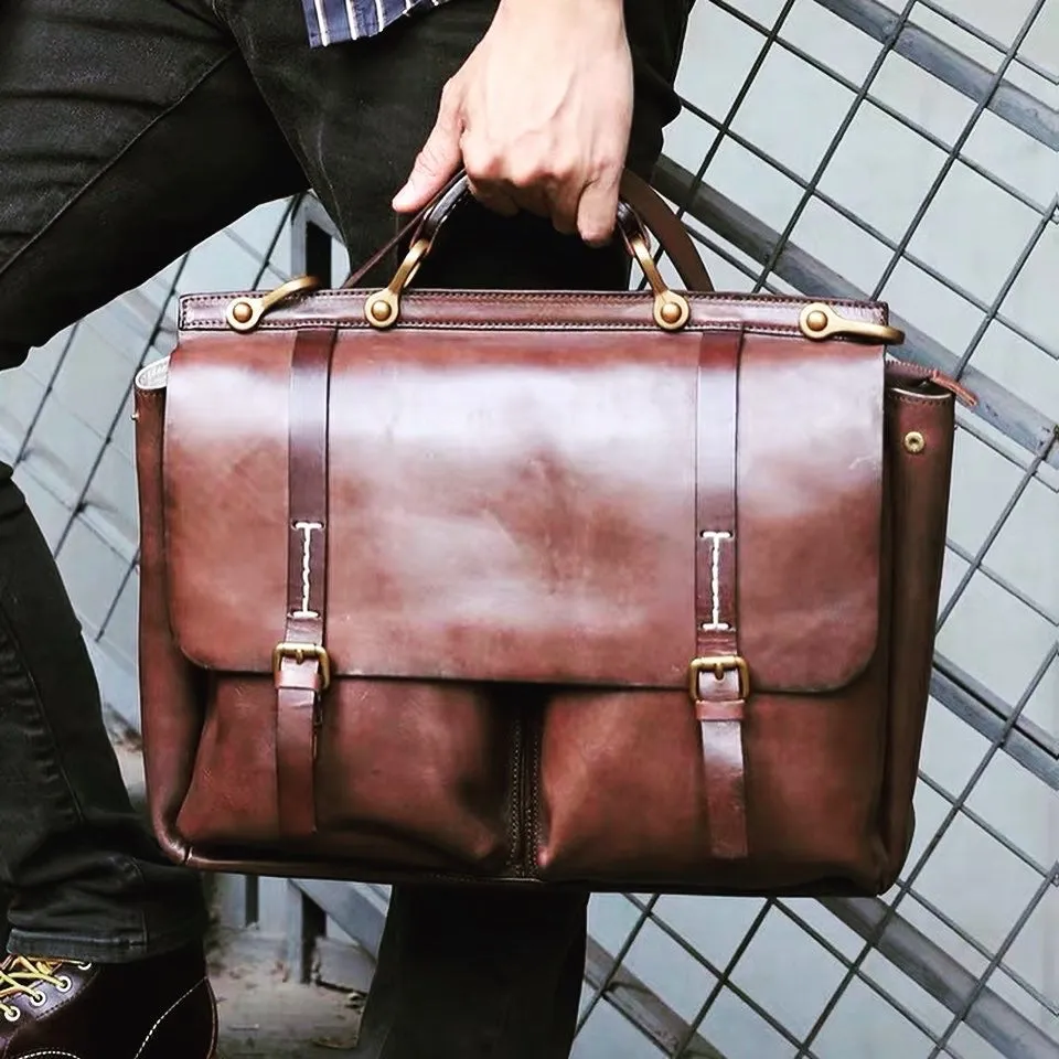 leather messenger bag for men