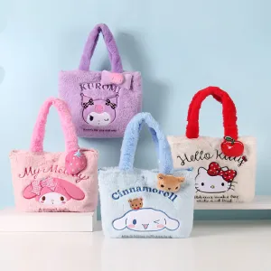 Sanrio Plush Tote Bag With Shoulder Strap