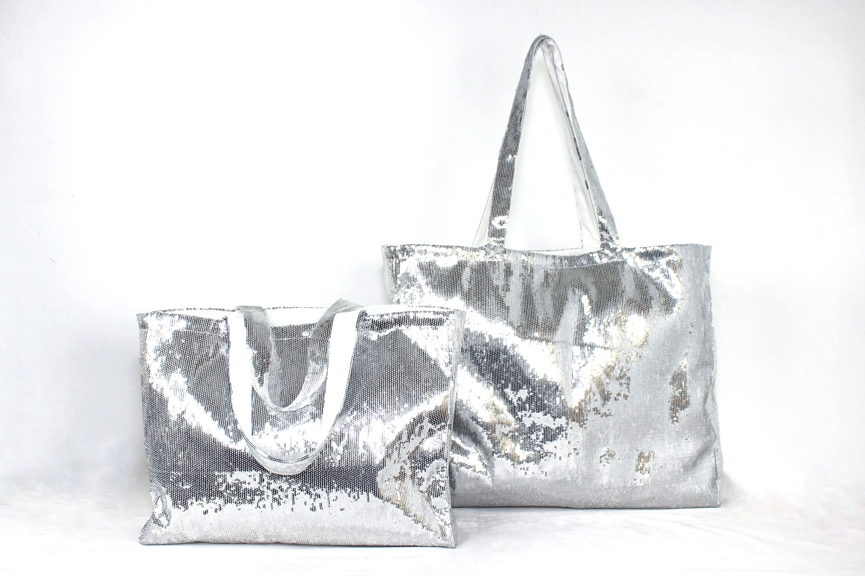 Silver Tote Bag