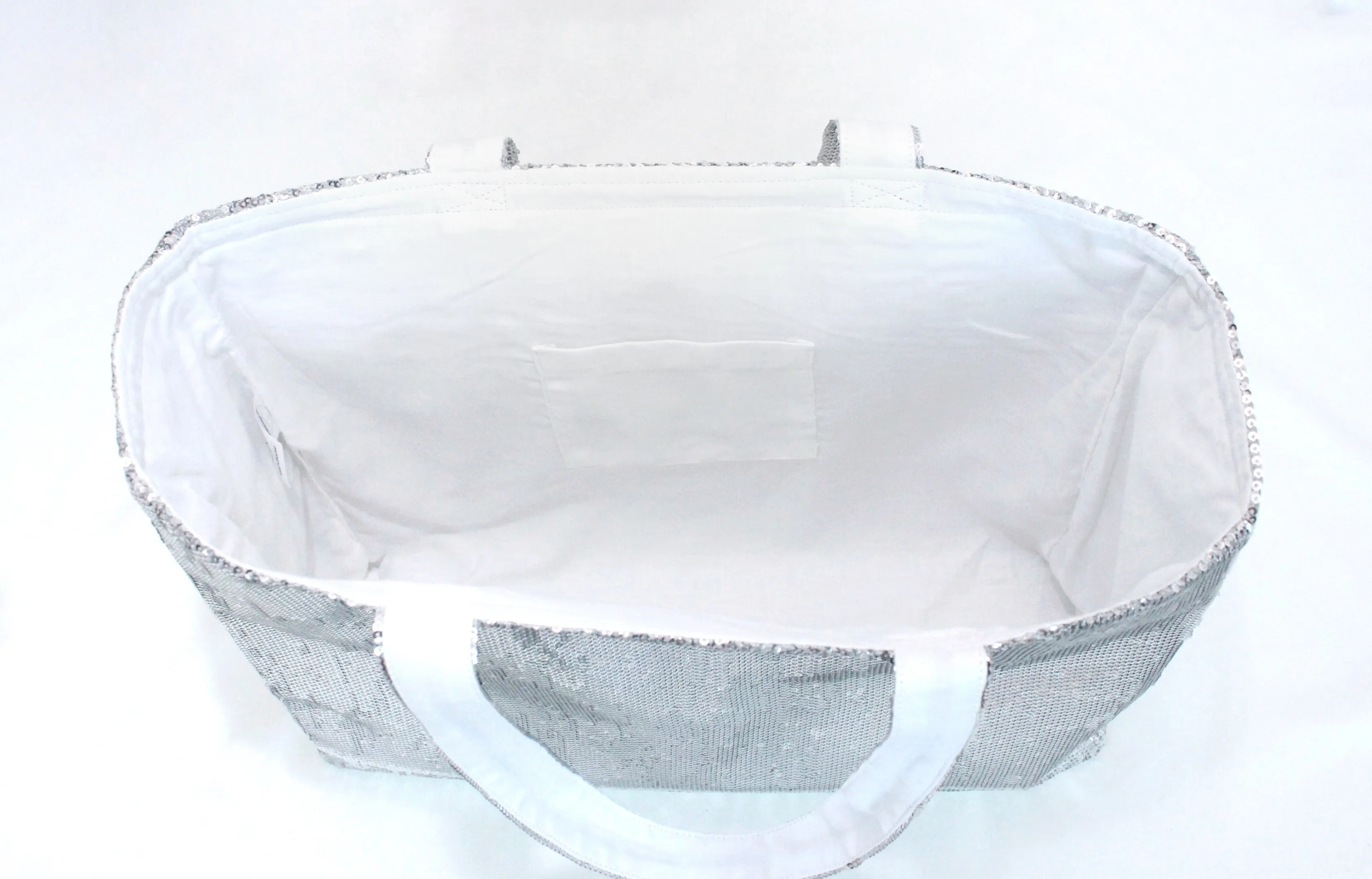 Silver Tote Bag