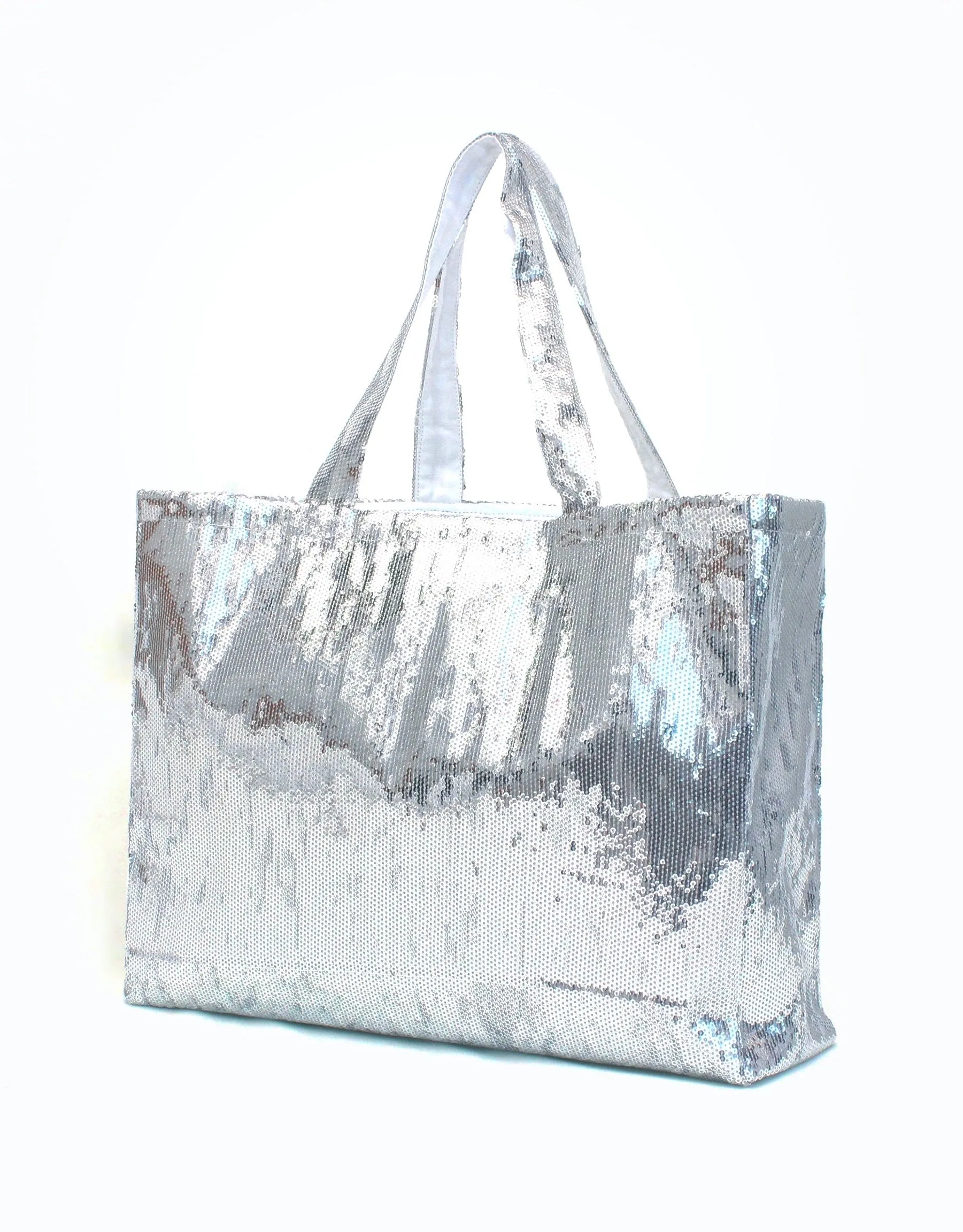 Silver Tote Bag