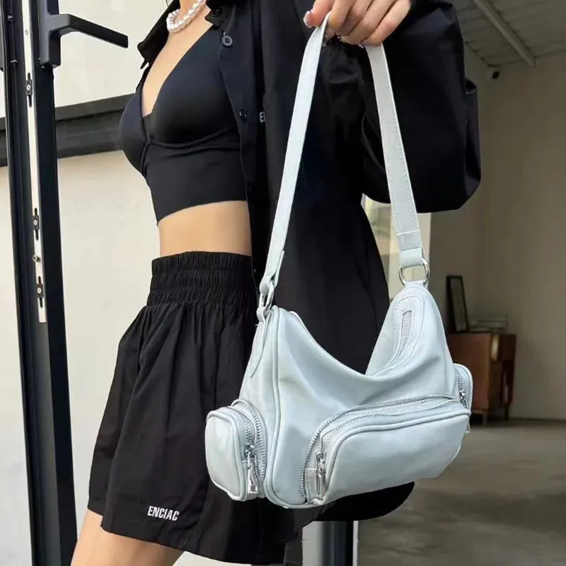 UAKISS  -  High Quality Women Shoulder Bag Pu Leather Crossbody Bag Multi-pockets Messenger Bag Patchwork Leather Purse Soft Handbag