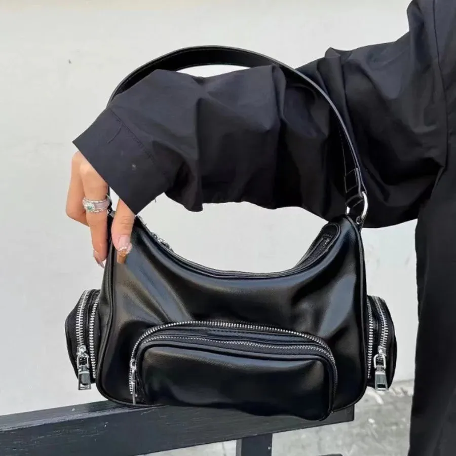 UAKISS  -  High Quality Women Shoulder Bag Pu Leather Crossbody Bag Multi-pockets Messenger Bag Patchwork Leather Purse Soft Handbag