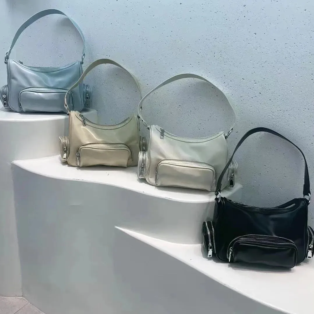 UAKISS  -  High Quality Women Shoulder Bag Pu Leather Crossbody Bag Multi-pockets Messenger Bag Patchwork Leather Purse Soft Handbag