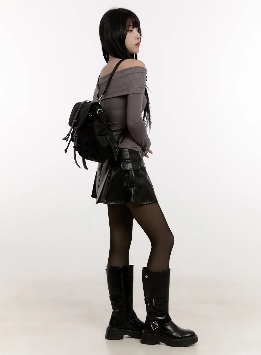 Urban Strapped Backpack with Pockets CJ529